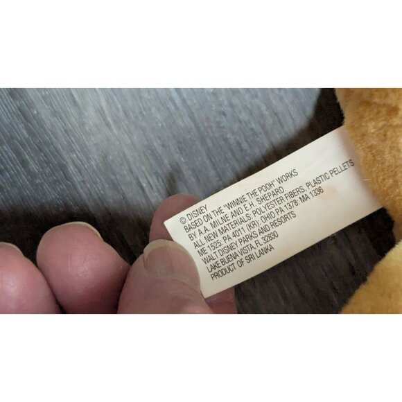 Walt Disney world Winnie the Pooh plush stuffed animal toy 8" - Picture 10 of 10
